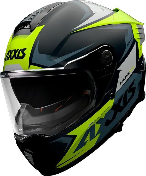 Мотошолом AXXIS HAWK SV EVO IXIL A3 Matt Yellow