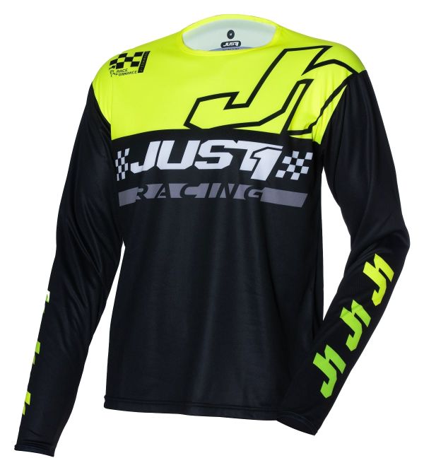 Джерсі Just1 Jersey J-command Competition Black Yellow Fluo