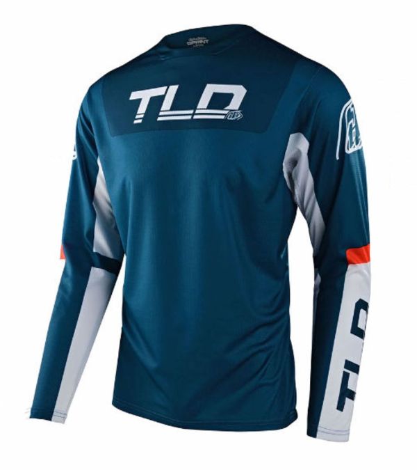 Джерсі TLD Sprint Jersey Fractura [Slate Blue Orange]