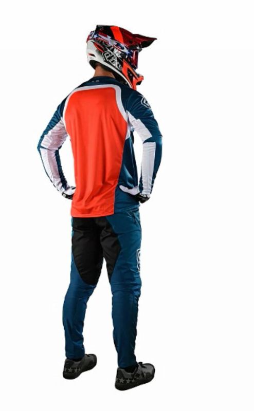 Джерсі TLD Sprint Jersey Fractura [Slate Blue Orange]