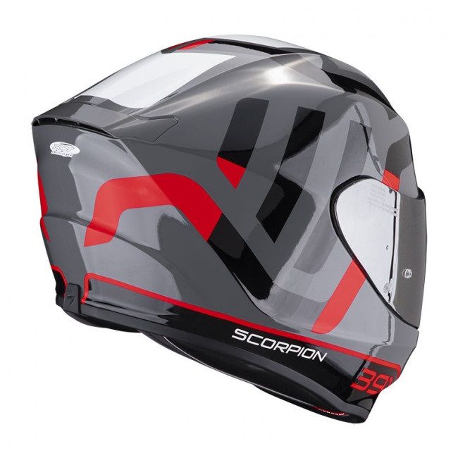 Шолом SCORPION EXO-391 AROK grey/red/black