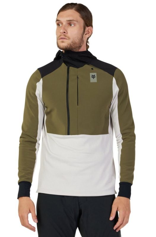 Толстовка Fox Defend Thermal Hoodie Olive Green