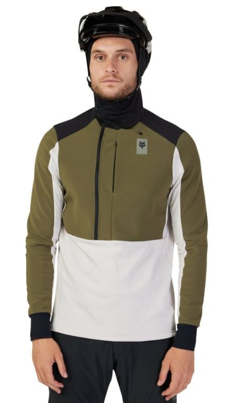 Толстовка Fox Defend Thermal Hoodie Olive Green