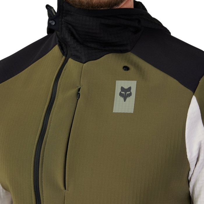 Толстовка Fox Defend Thermal Hoodie Olive Green