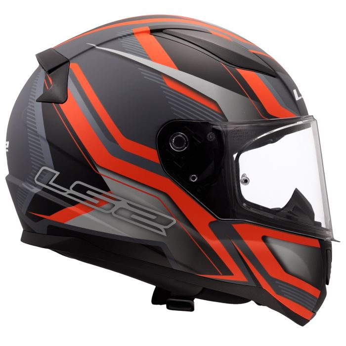 Мотошолом LS2 FF353 Rapid 2 Flitz Matt Orange Grey