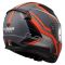 Мотошолом LS2 FF353 Rapid 2 Flitz Matt Orange Grey