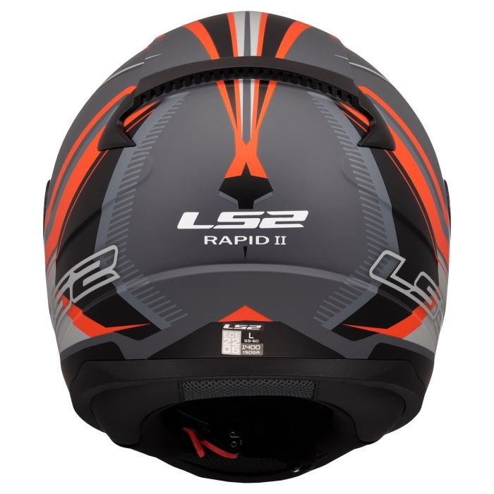 Мотошолом LS2 FF353 Rapid 2 Flitz Matt Orange Grey