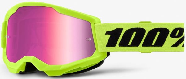 Окуляри 100% Strata 2 Goggle Neon Yellow