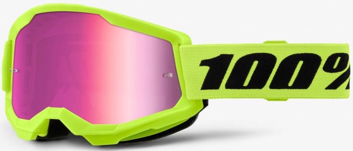 Окуляри 100% Strata 2 Goggle Neon Yellow