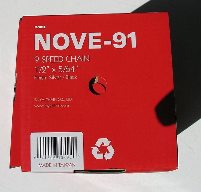 Ланцюг Taya Nove-91 Silver/black 9sp 30м