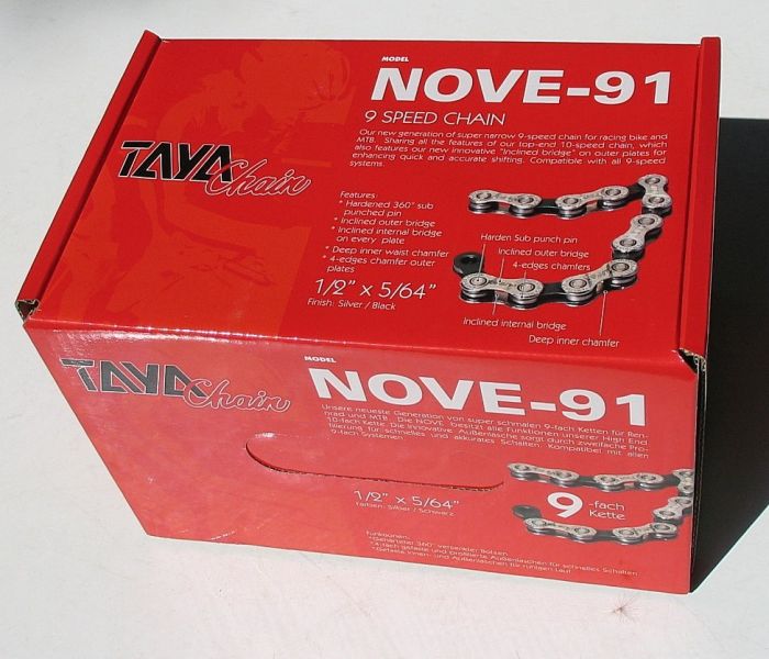 Ланцюг Taya Nove-91 Silver/black 9sp 30м