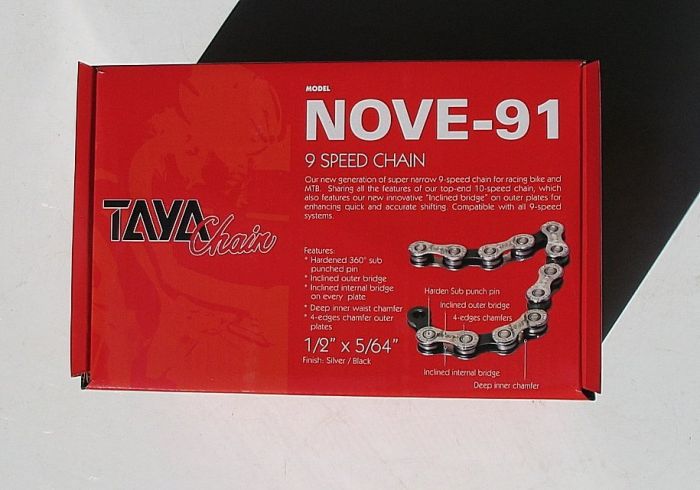 Ланцюг Taya Nove-91 Silver/black 9sp 30м