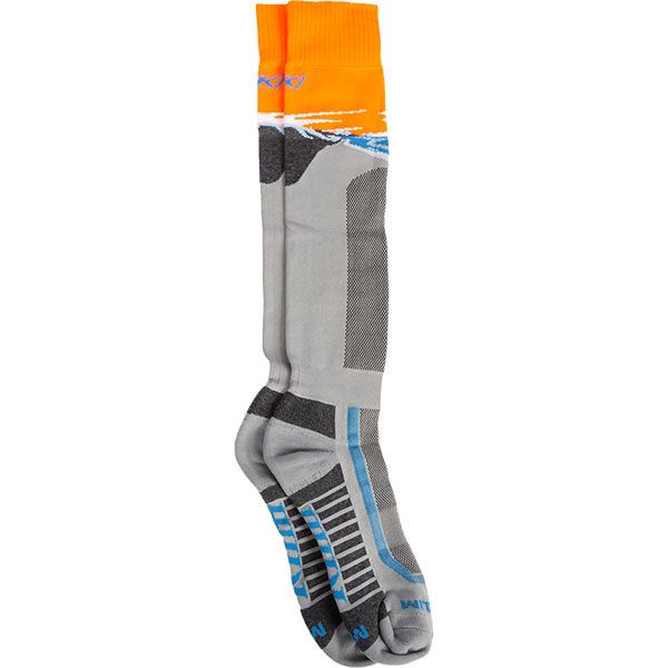 Мотошкарпетки Klim Aggressor Vented Sock SM Twoually - Monument - Strike Orange
