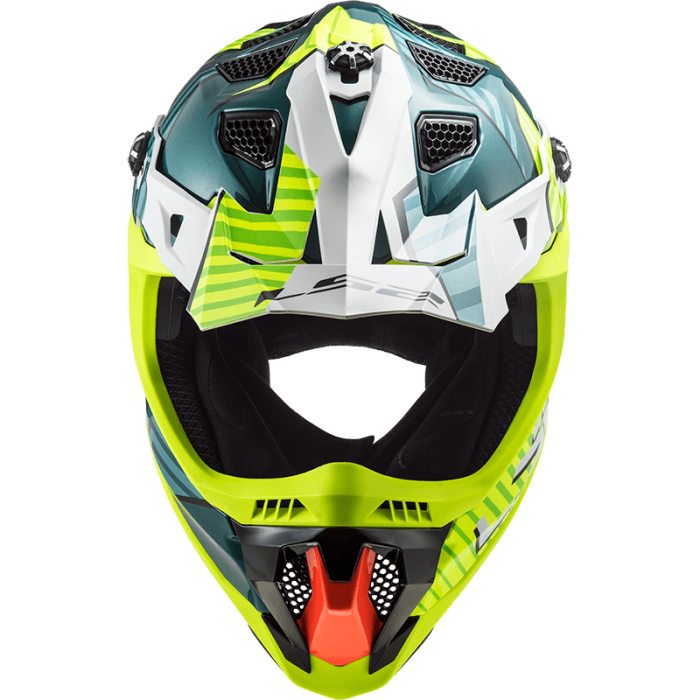 Мотошолом LS2 MX700 Subverter Evo Astro Cobalt Hi-Vis Yellow