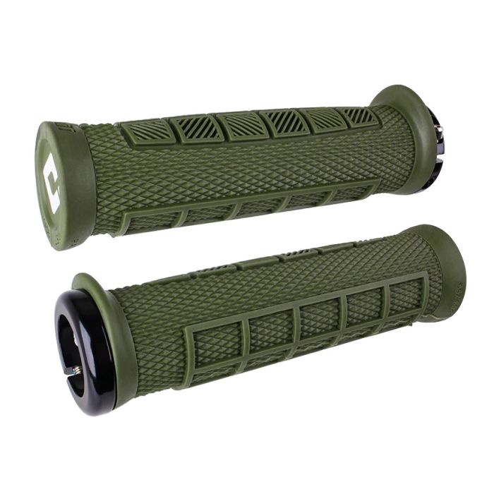 Гріпси ODI Elite Pro, V2.1 Lock-On, Army Green w/Black Clamp