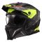 Мотошолом LS2 OF606 Drifter Devor Matt Black Hi-Vis Yellow
