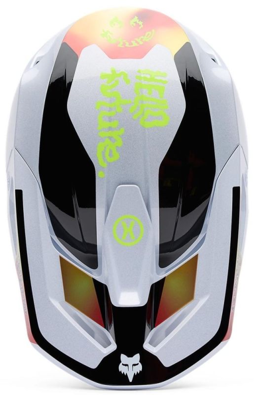 Шолом Fox V1 Helmet - Hello Future White