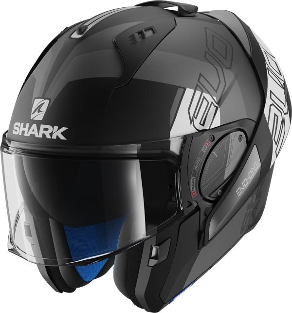 Мотошолом Shark Evo-One 2 Slasher Mat Black/Antracite/White