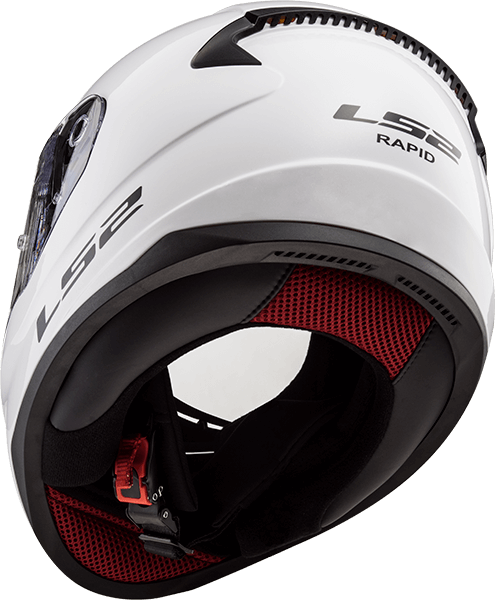 Мотошолом LS2 FF353 Rapid Single Mono Gloss White