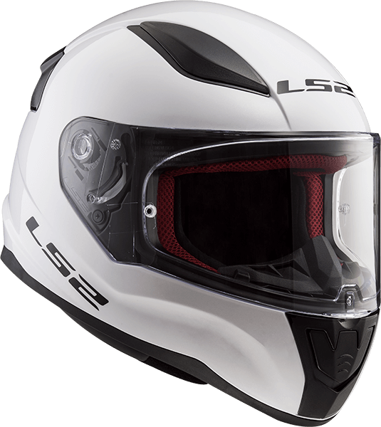 Мотошолом LS2 FF353 Rapid Single Mono Gloss White