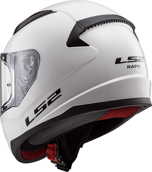 Мотошолом LS2 FF353 Rapid Single Mono Gloss White