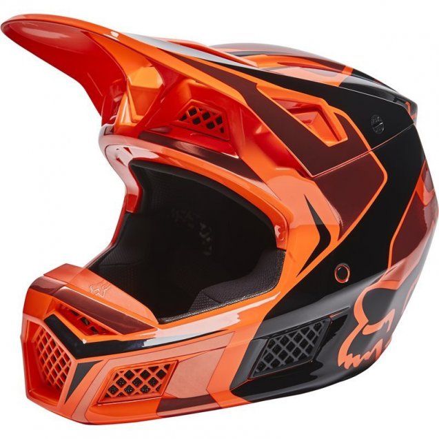 Мотошолом FOX V3 RS Mirer Helmet Flo Orange