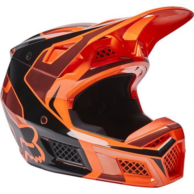 Мотошолом FOX V3 RS Mirer Helmet Flo Orange