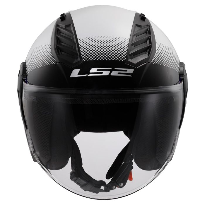 Мотошолом LS2 OF616 Airflow 2 Rush White Blue Red