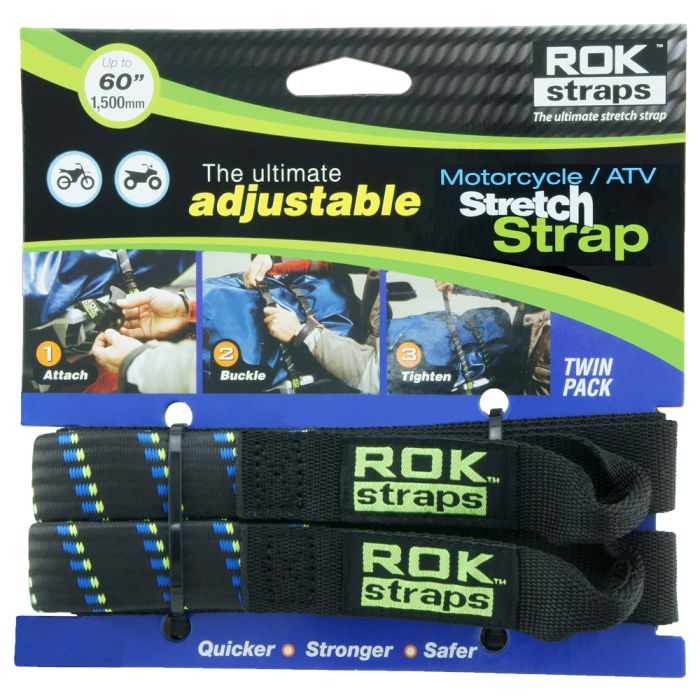 Ремені Oxford Rok Straps HD 25mm Adj Black + blue/green