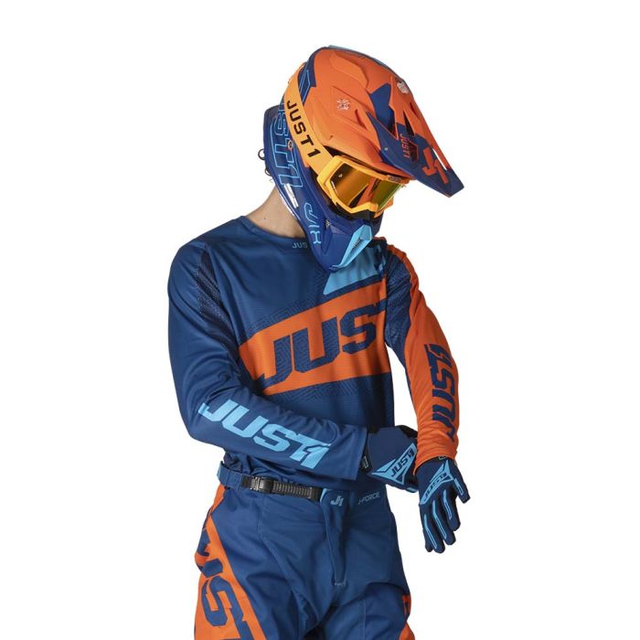 Мотоштани Just1 J-Force Vertigo Blue - Orange