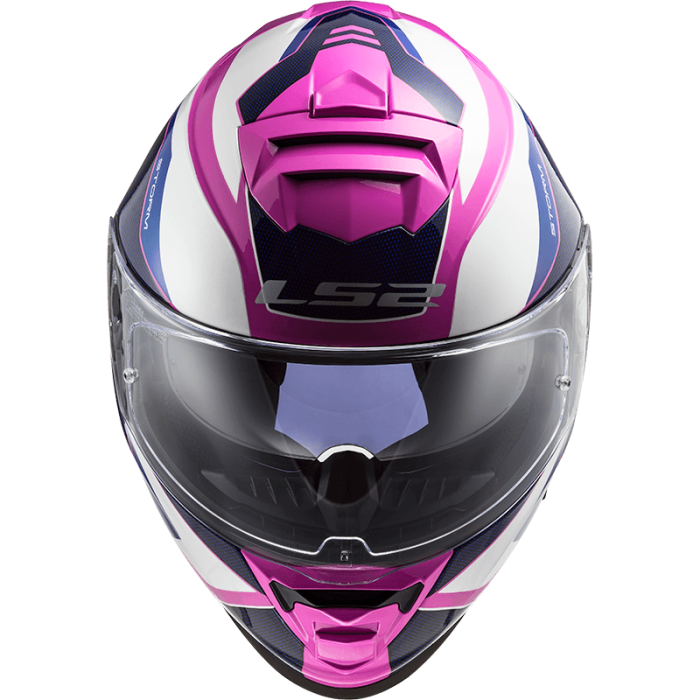 Мотошолом LS2 FF800 Storm Techy Gloss White Pink