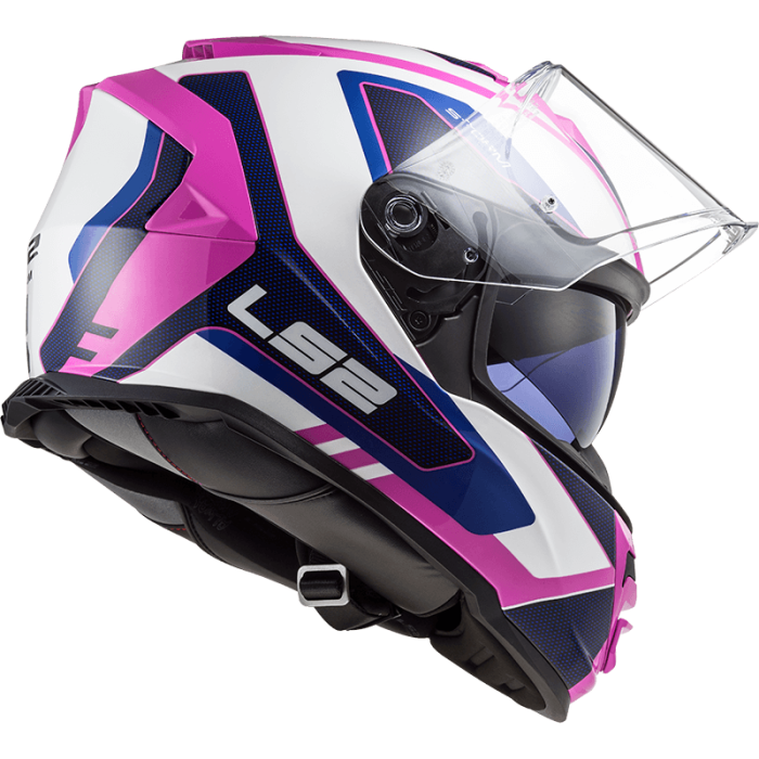 Мотошолом LS2 FF800 Storm Techy Gloss White Pink
