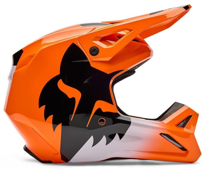 Шолом Fox V1 Helmet - Shield Flo Orange