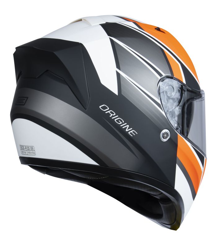 Мотошолом Origine Strada Competition Fluo Orange White Matt