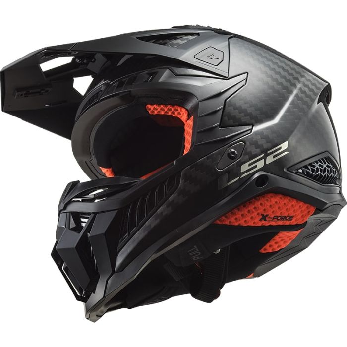 Мотошолом LS2 MX703 C X-Force Gloss Carbon