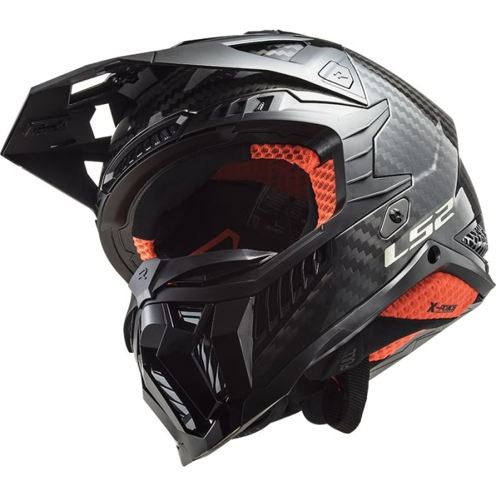 Мотошолом LS2 MX703 C X-Force Gloss Carbon