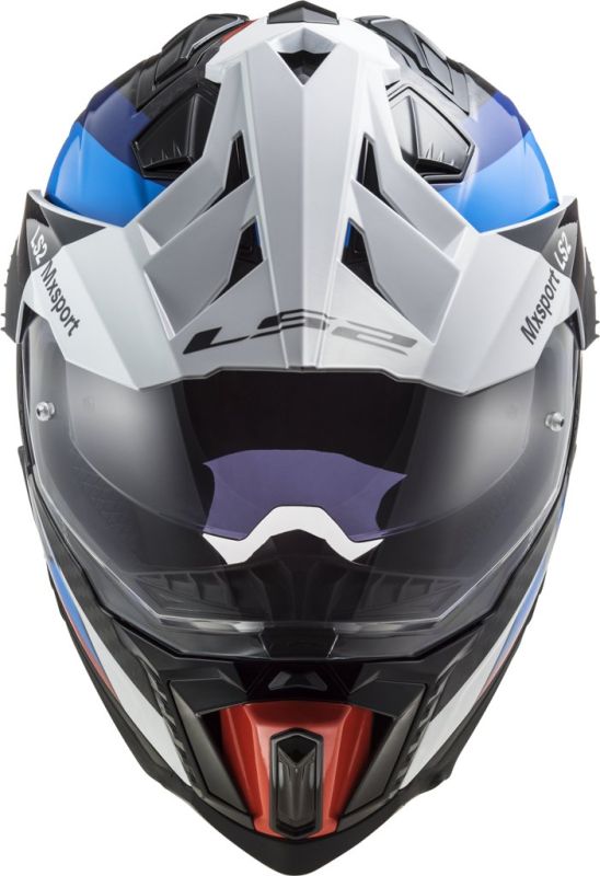 Мотошолом LS2 MX701 C Explorer Frontier Black Blue