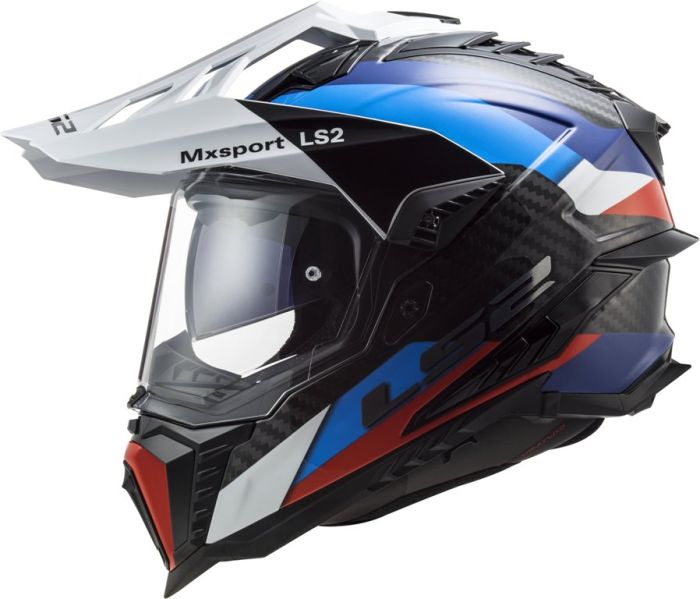 Мотошолом LS2 MX701 C Explorer Frontier Black Blue