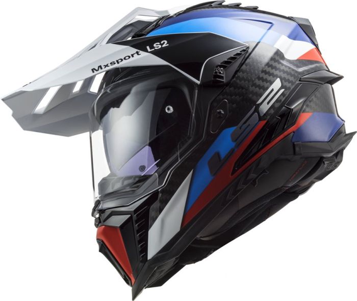 Мотошолом LS2 MX701 C Explorer Frontier Black Blue