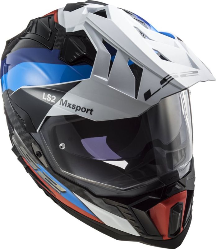 Мотошолом LS2 MX701 C Explorer Frontier Black Blue