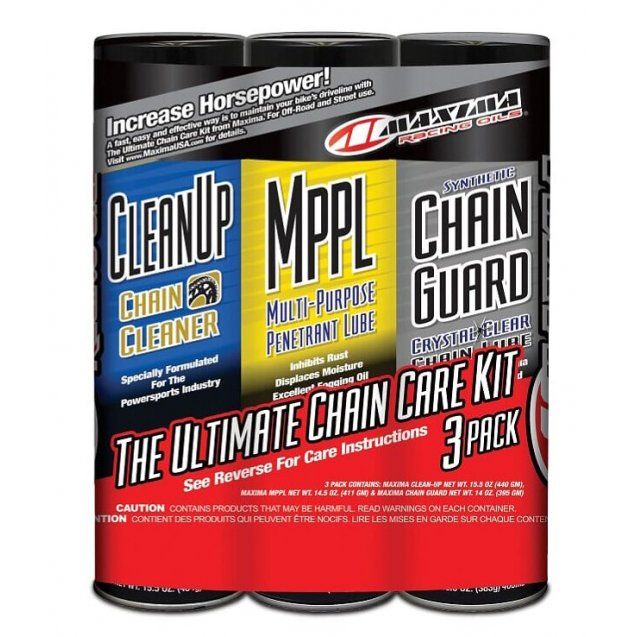 Мастило Maxima Chain Syntetic Ultimate Chain Care Combo Kit 3-Pack