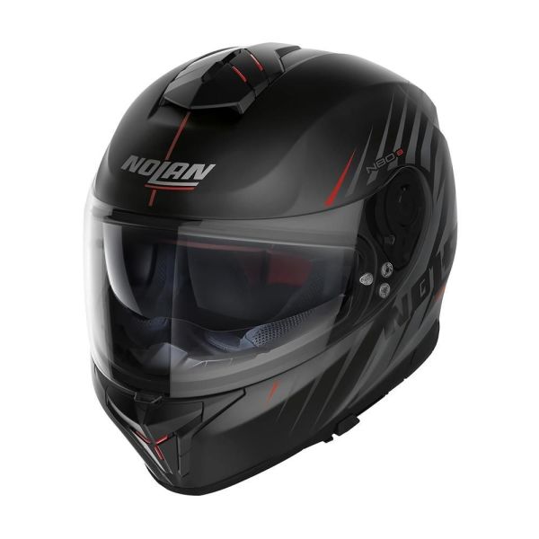 Мотошолом Nolan N80-8 KOSMOS N-COM Black Grey