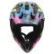 Мотошолом LS2 MX708 Fast 2 Grotesk Blue Pink Green