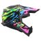 Мотошолом LS2 MX708 Fast 2 Grotesk Blue Pink Green