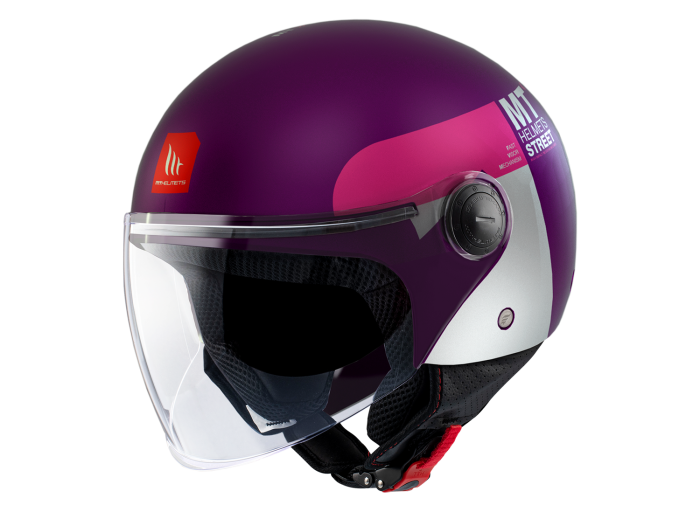 Мотошолом MT STREET S Inboard C8 Matt ECE2206