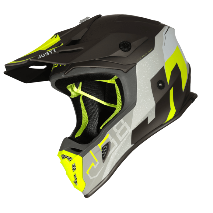 Мотошолом  Just1 J38 Korner Fluo Yellow Titanium