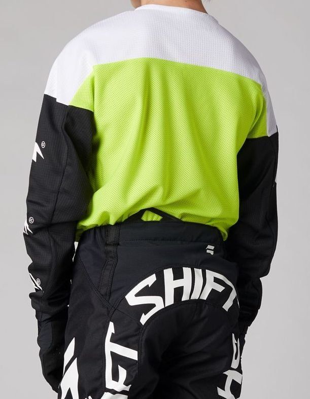 Дитяча Джерсі Shift Youth White Label Flame Jersey Flo Yellow