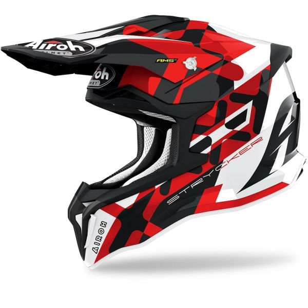 Мотошолом Airoh Strycker XXX Red Gloss