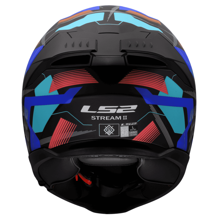 Мотошолом LS2 FF808 Stream 2 Mika Black Blue