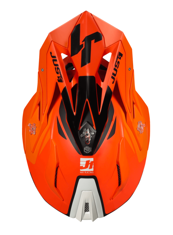 Мотошолом Just1 J18 Pulsar Orange - White - Black - Gloss